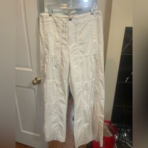 Wide leg, cotton pants